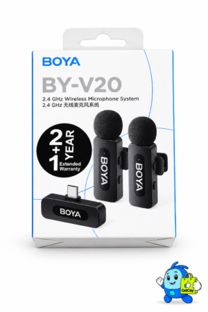 BOYA BY-V20 2.4GHZ WIRELESS MICROPHONE SYSTEM MIC