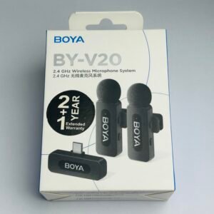 BOYA BY-V20 2.4GHZ WIRELESS MICROPHONE SYSTEM MIC